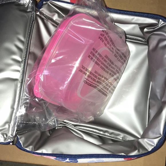 Fit & Fresh Zipper Insulated Lunch Tote Cooler Bag With Sandwich Container NWT - Picture 6 of 8